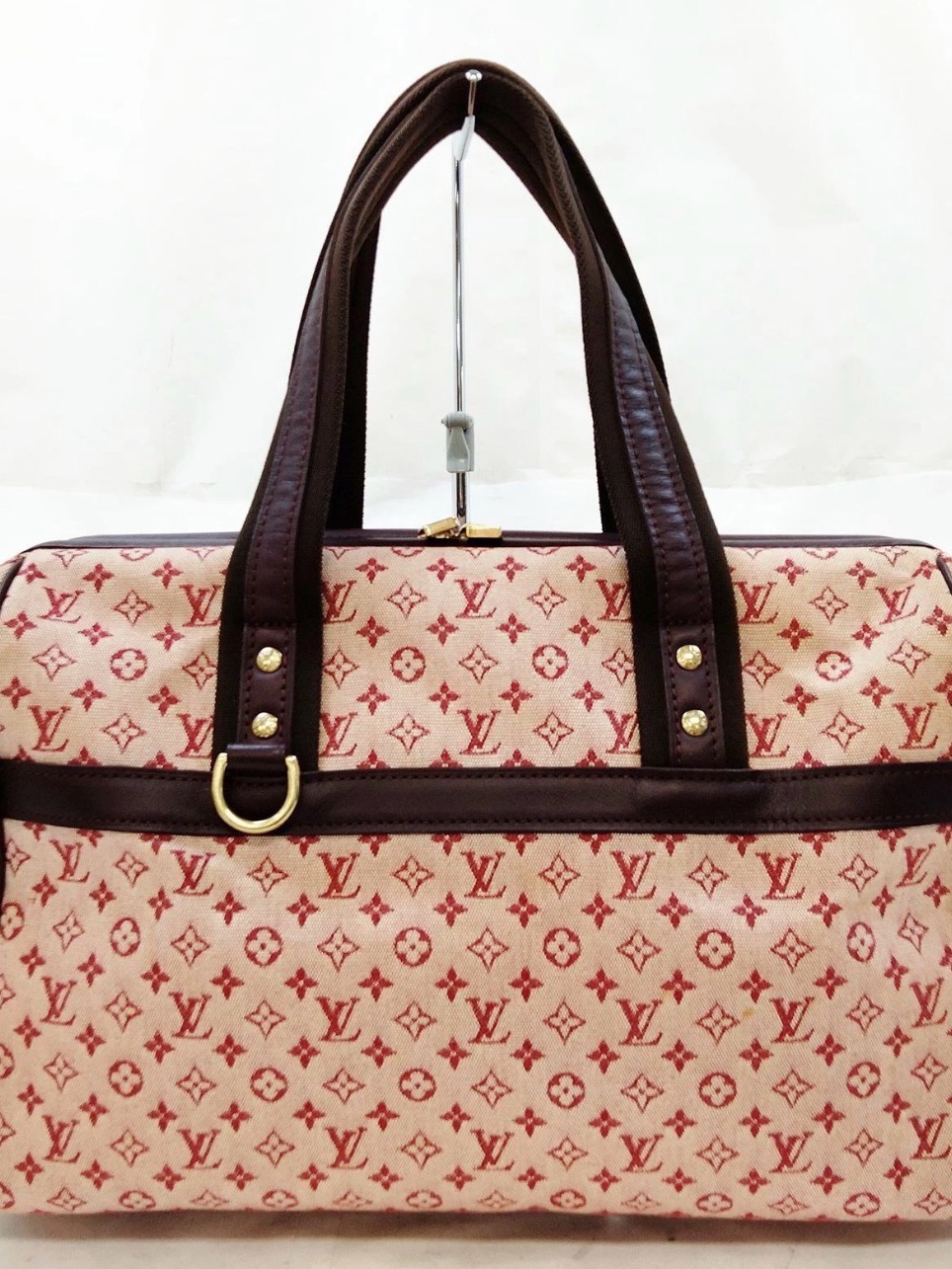 Louis Vuitton Monogram Mini Lin Josephine Gm In Cerise (Cherry Red)